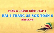 Bài 4 trang 25 SGK Toán 6 tập 1 Cánh Diều
